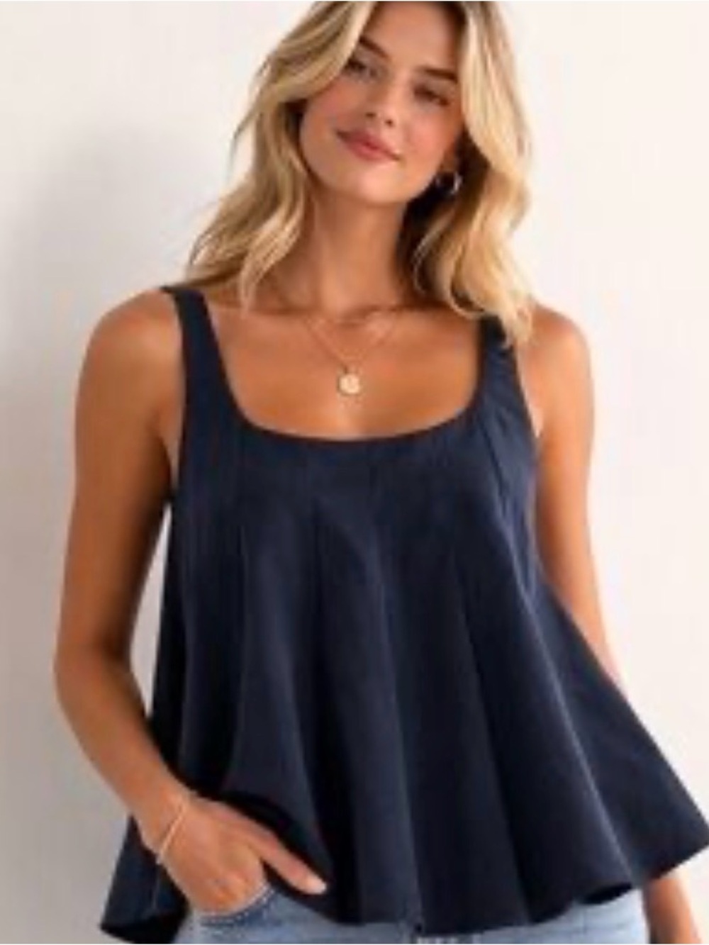 CLUB MONACO NAVY BLUE SWING TANK TOP SIZE XS